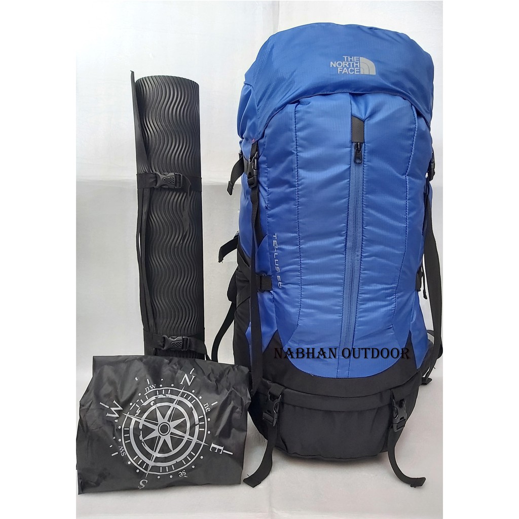 PAKET MURAH MERIAH CARRIER 60 L - TAS GUNUNG - RANSEL GUNUNG TELLUS 60 L - MATRAS - COVER BAG