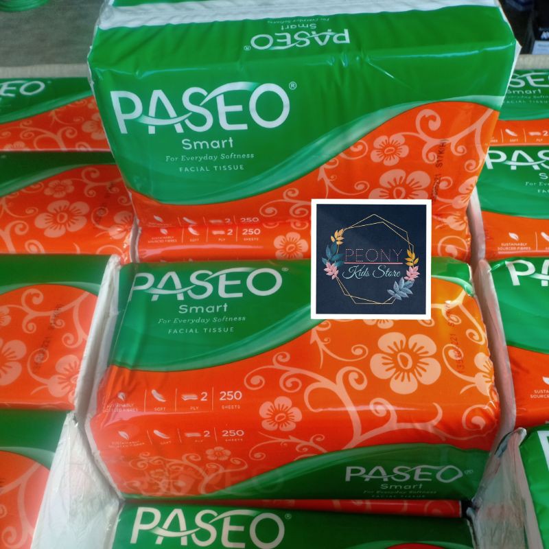 paseo tissue 250 sheets / tisue paseo smart facial/tisu wajah 250 lbr