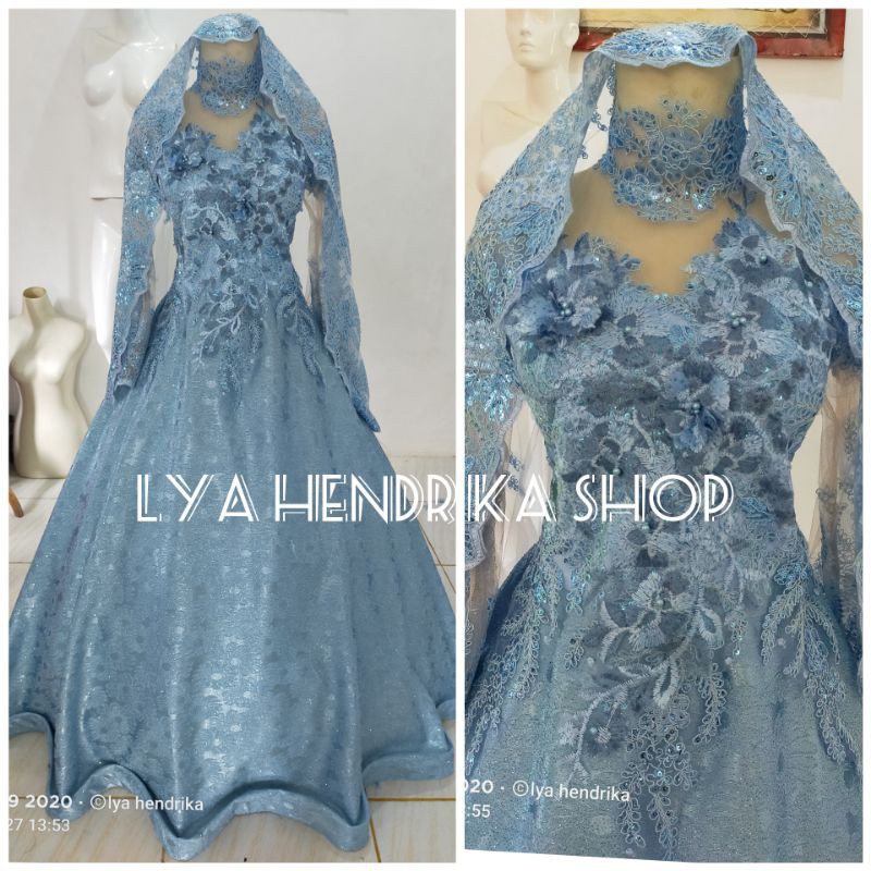 Baju pengantin jaguar 3D+kerudung