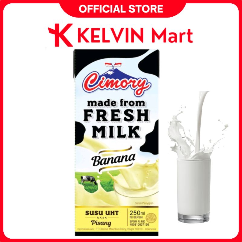 

Cimory Susu Cair UHT Milk Pisang Rasa Banana pck 250mL | KELVIN Mart
