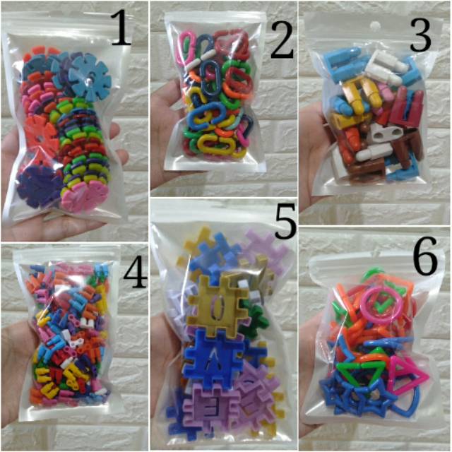 Babalil - Lego jadul Blocks / lego roket jumbo rantai bombik bunga puzzle