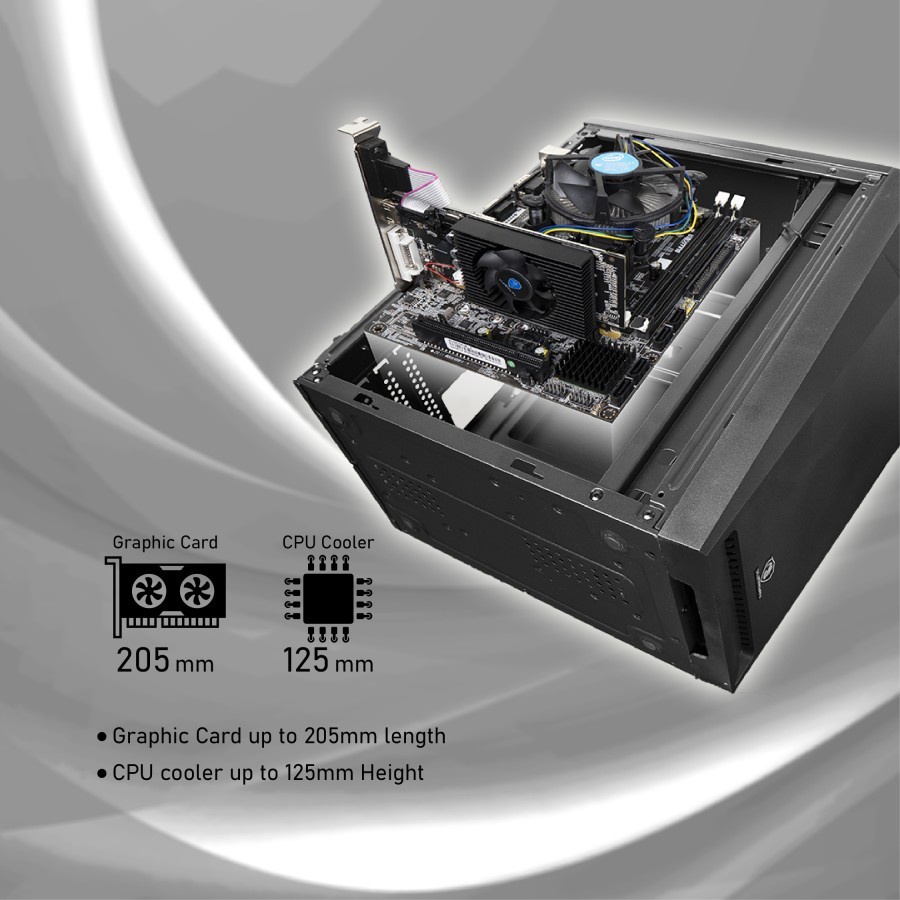 Casing Komputer Vurrion Office Pro KR-21 Include PSU 500WATT / Casing PC Vurrion KR21