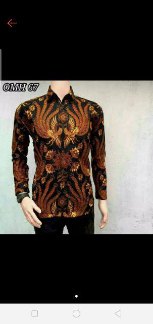 New Arrival Distro Batik Pria Bordir Sogan Hrb026 Batikaf Notoarto Batik Ipnu-ippnu Hem Pria