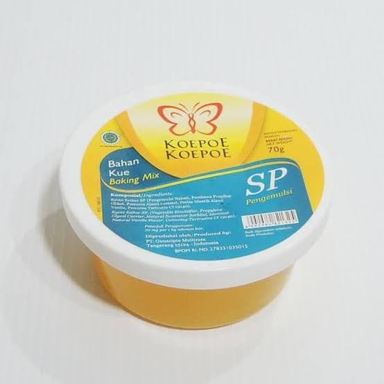 

SP Koepoe pengemulsi - bahan kue 30gram 1pack 6pcs