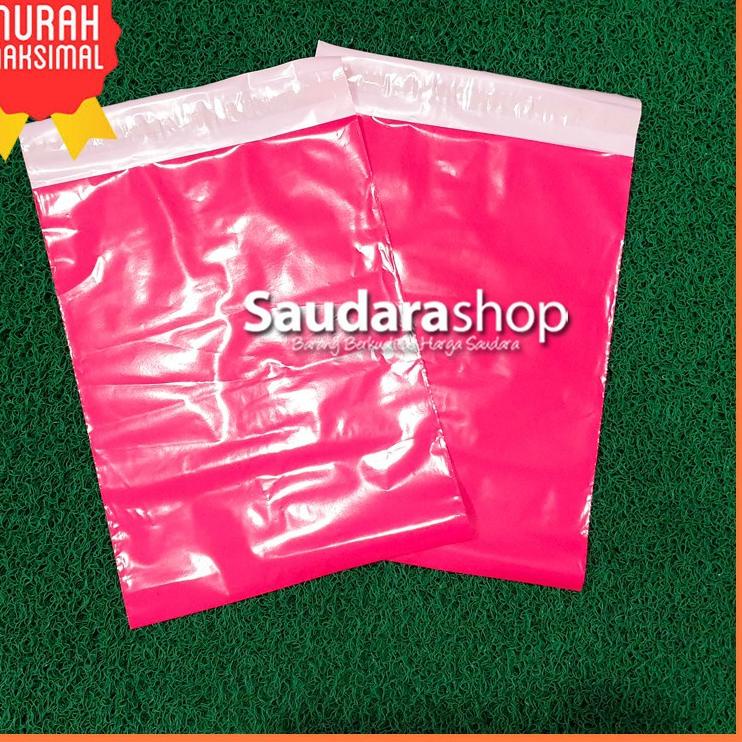 

❇ Polymailer GLOSSY Pink 25x35 (100pcs) / Plastik Packing Online 25x35cm ☛
