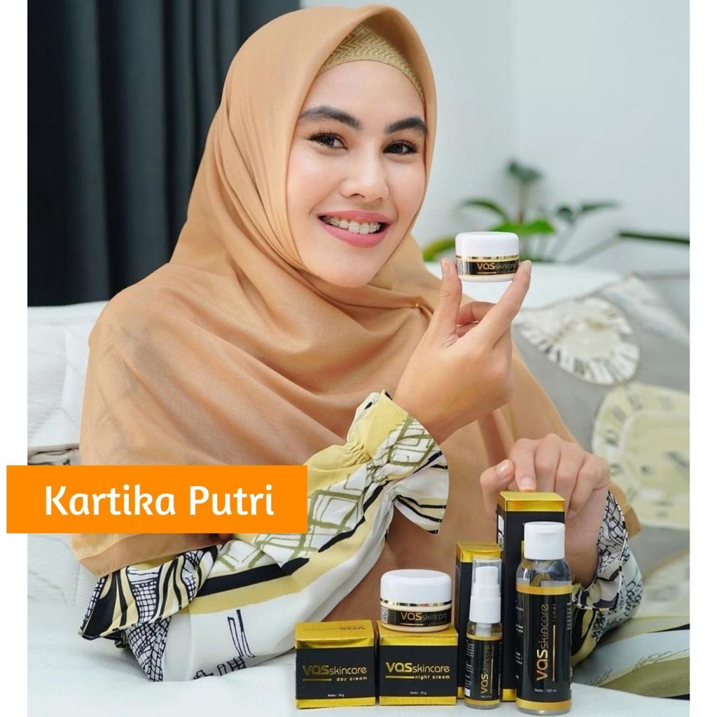 (GRATIS ONGKIR) Paket Premium VAS Skincare asli krim cream serum penghilang flek hitam membandel di wajah penghilang jerawat dan bekas jerawat pemutih glowing ampuh permanen bpom alami original