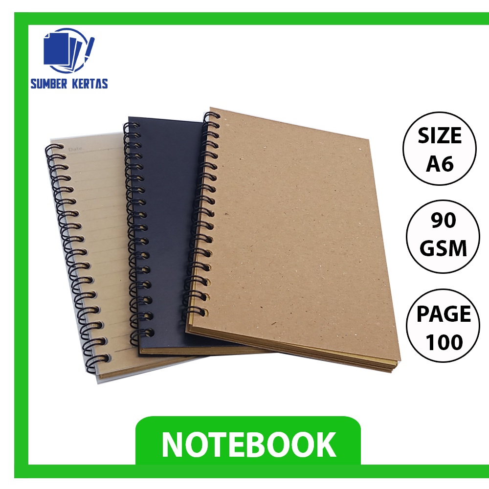 

NOTEBOOK A6/JURNAL A6/BUKU CATATAN A6/ BROWN PAPER/CRAFT PAPER/BROWN CRAFT/ GRID/KOTAK2#DOTTED/TITIK2