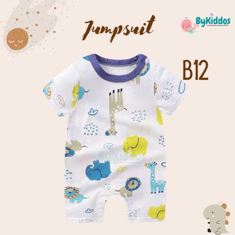 ByKiddos - Jumper Import Lengan pendek / Jumpsuit Import Lucu /  Baju Bayi Imut Lucu / Jumper Bayi Pendek Import Part 2