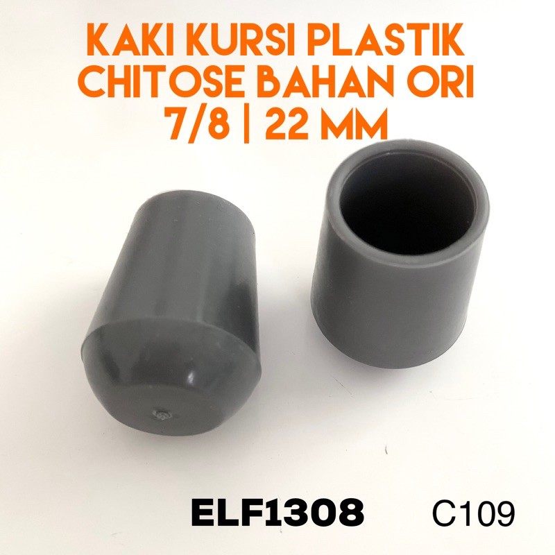  Kaki Kursi Plastik  Chitose 7 8 22 mm Abu Bahan Ori Bagus 