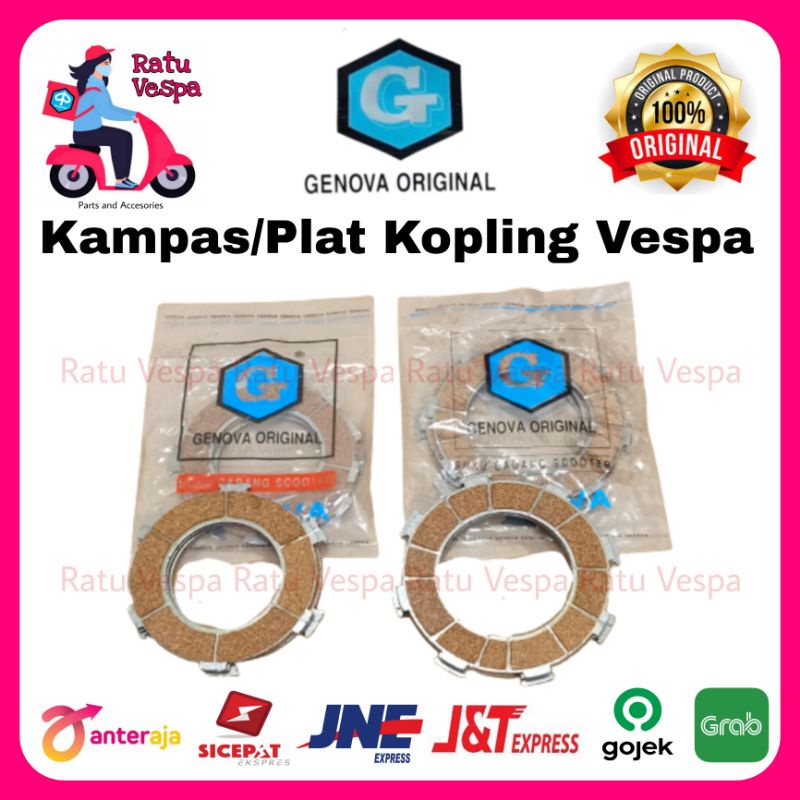 Kampas / Plat Kopling Vespa Super Sprint PX Excel import GENOVA