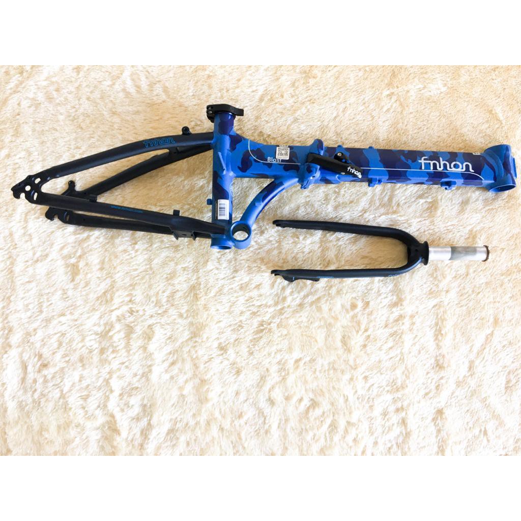 Frame dan HP Fnhon Blast Ocean Camouflage Handlepost Discbrake 20 22 Inch Original Disc Db Not Gust