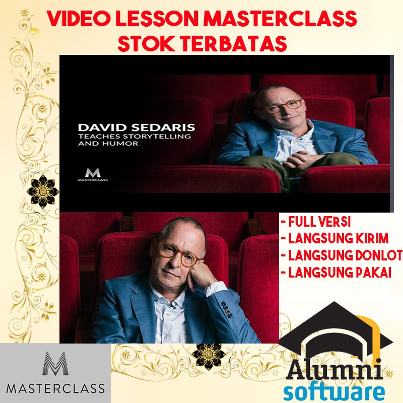 MasterClass David Sedaris - Storytelling and Humor LIMITED EDITION