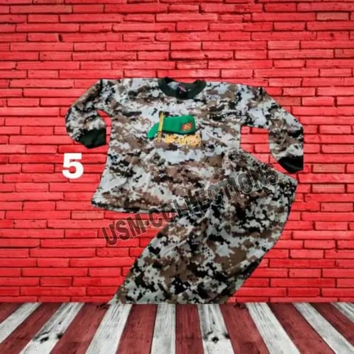 Ready Stok SETELAH KAOS ANAK DORENG ARMY