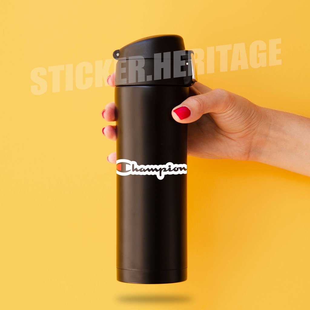 Stiker Aesthetic CHAMPION | STIKER TUMBLER HP | STICKER AESTHETIC STIKER CASE