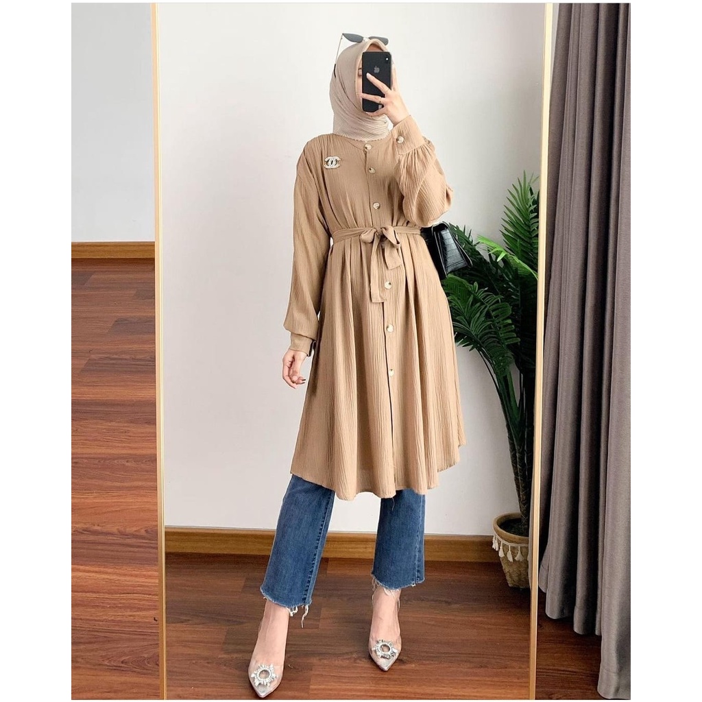 CROCOS MIDI DRESS TUNIC TUNIKPREMIUM HIGH QUALITY100%