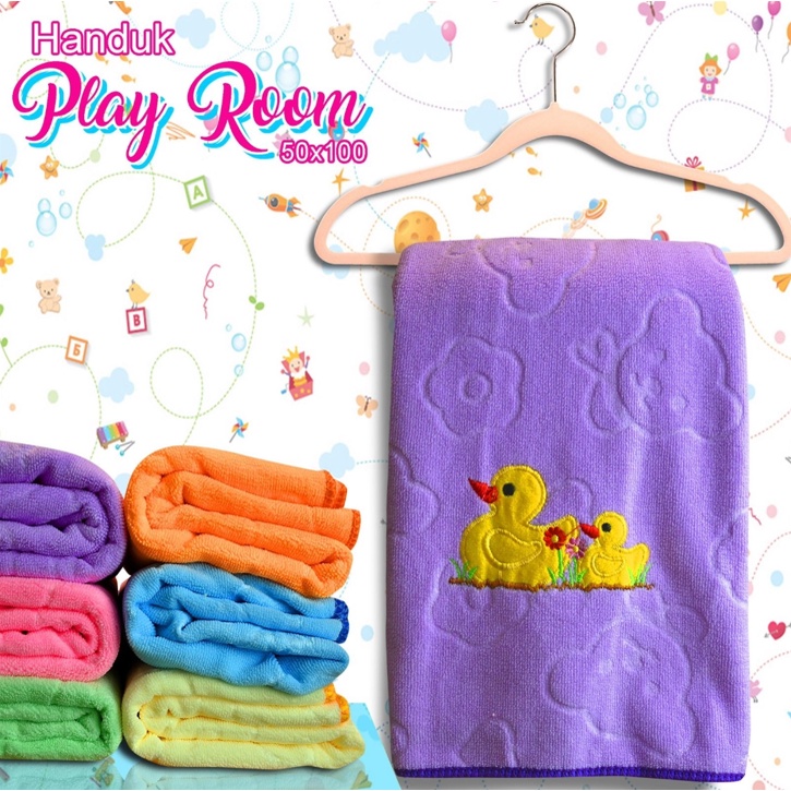 Handuk Anak Bayi 50x100 Lembut Motif Karakter Lucu Termurah