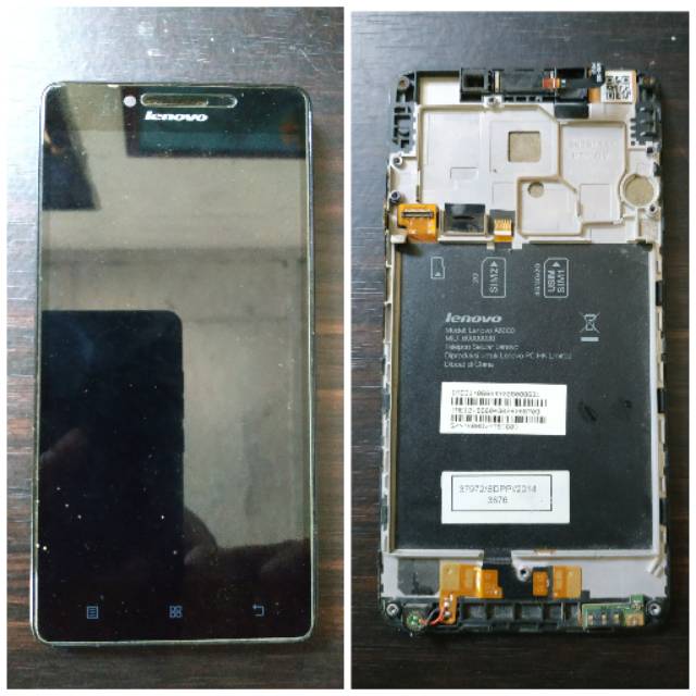 ORIGINAL LCD+FRAME LENOVO A6000 (COPOTAN)