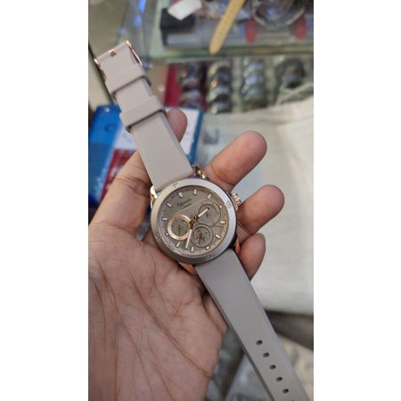 Jam Tangan Analog Wanita Original Alexandre Christie Ac 2967 BF Rubber Stainless