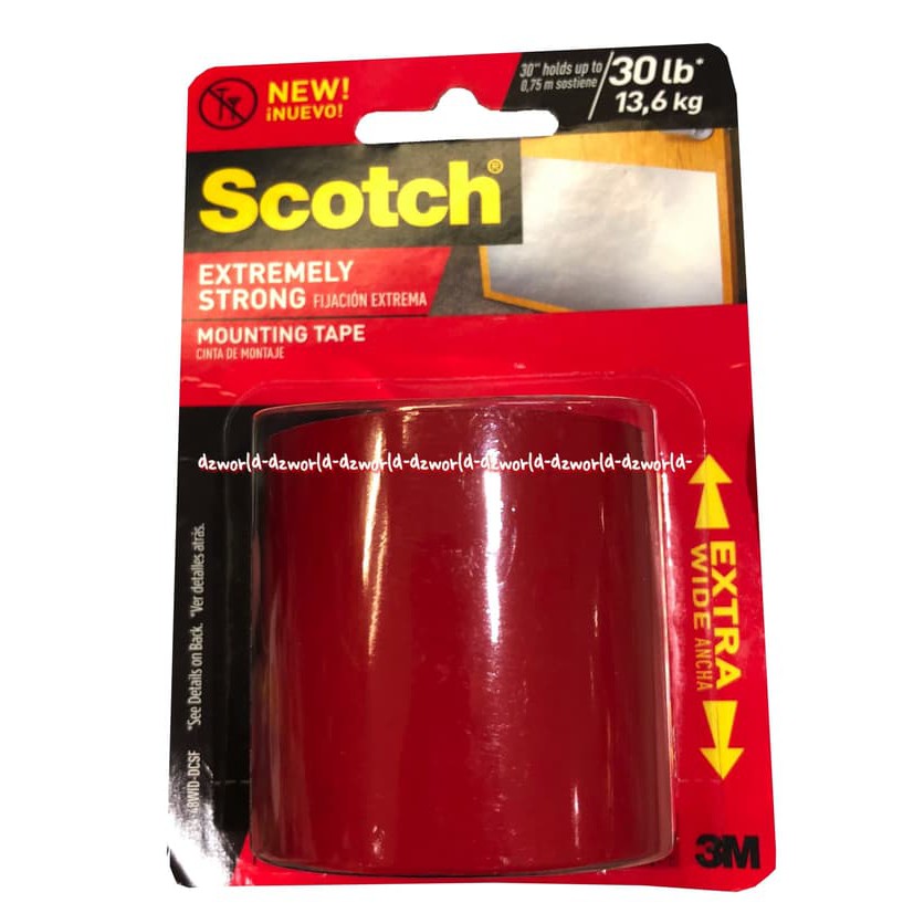 

dzw3037 Scotch Extremely Strong Mounting Solatip Kuat Double Tape Super Kuat