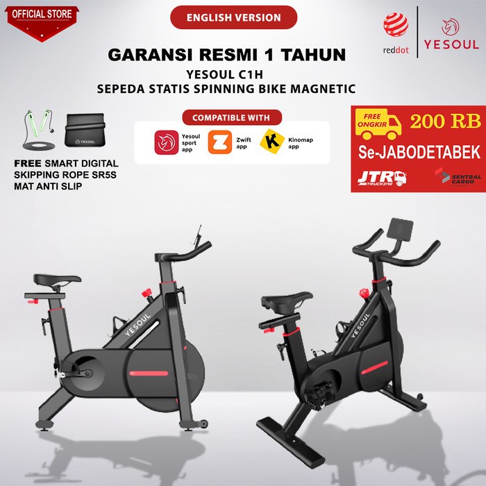 Yesoul C1H Sepeda Statis Spinning Bike Magnetic Garansi Resmi