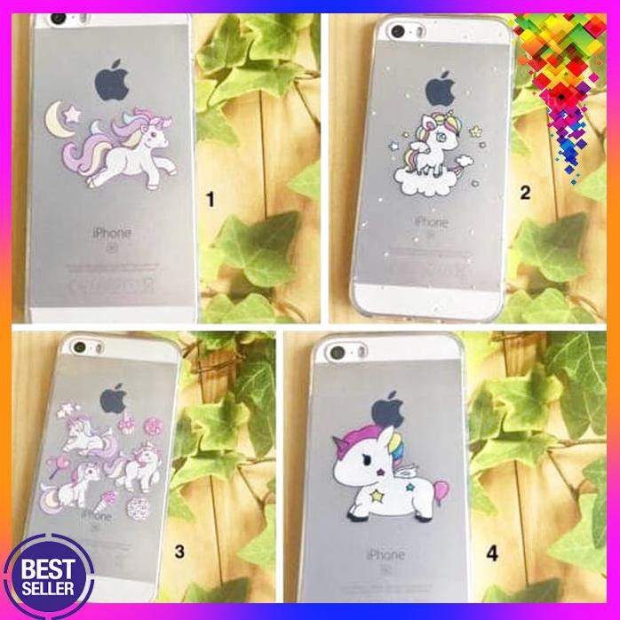 soft case casing ultra thin iphone 5 5s SE 6 6s 7 plus unicorn