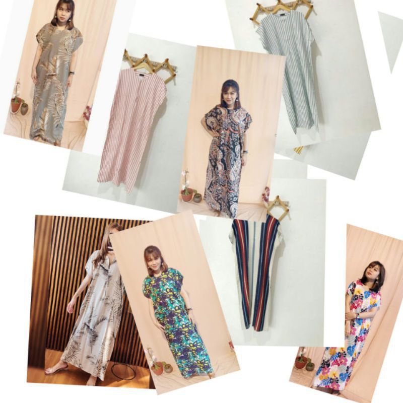 Part 2 Daster Busui Bahan katun rayon premium-Motif random