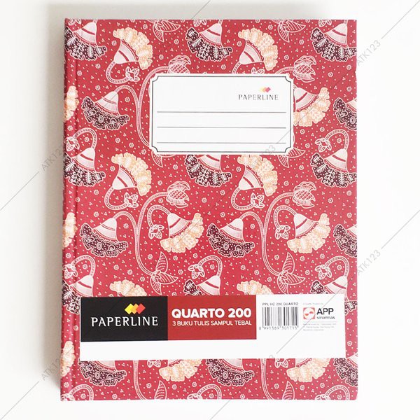 

Jual Buku Tulis Hardcover Paperline Quarto - Kuarto - Kwarto 200 Lembar Terbatas