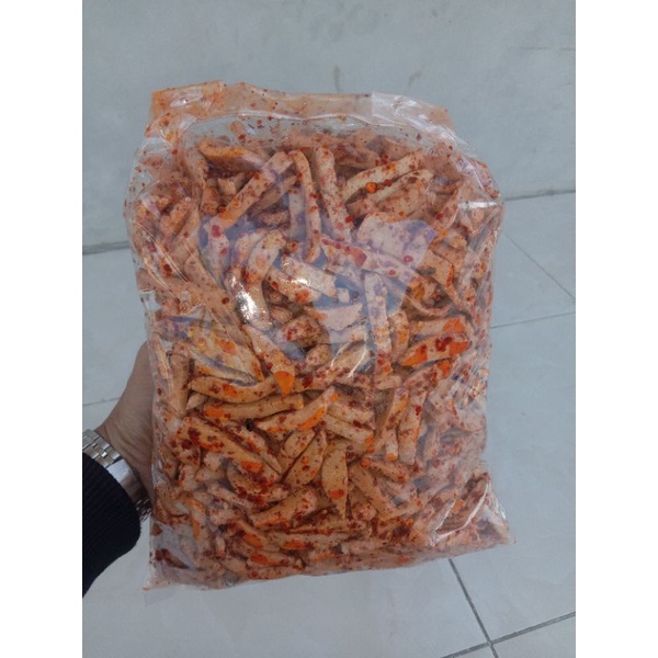 

Bareng pedas cabe rawit kemasan 1 kg/basreng balado cabe rawit