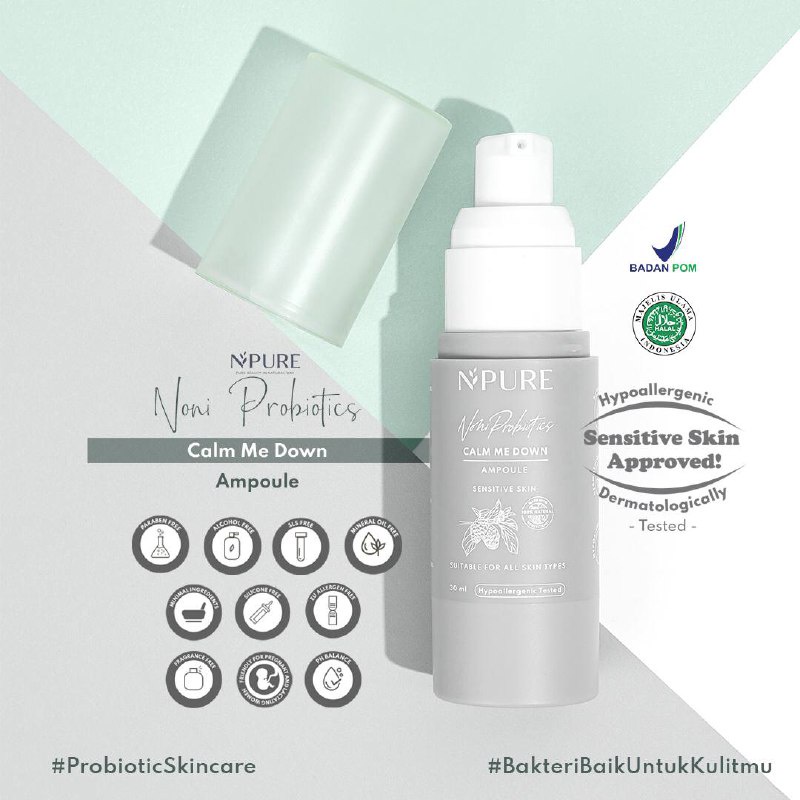 NPURE X ISYANA NONI PROBIOTICS “CALM ME DOWN” AMPOULE Serum