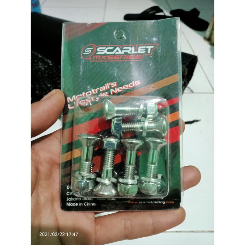 baut gir crf 150l stainless stel  baut gear crf 150 ORIginal Scarlet