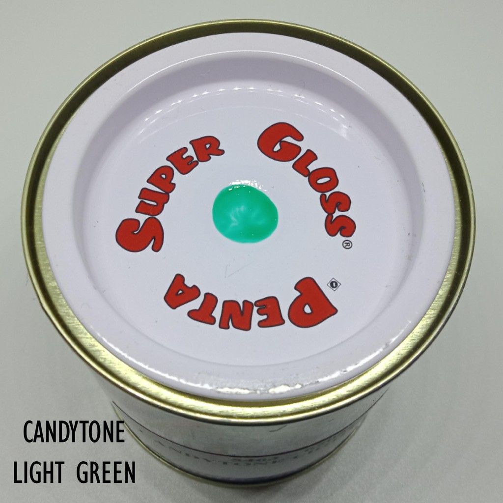 CAT CANDY TONE LIGHT GREEN PENTA 200 gram - cat candy hijau - cat candi hijau - candytone penta green - cat hijau candy