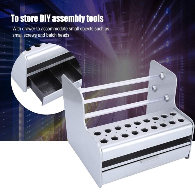 Zzz Rak Stand Organizer Multifungsi Holder Obeng / Pinset / Brush