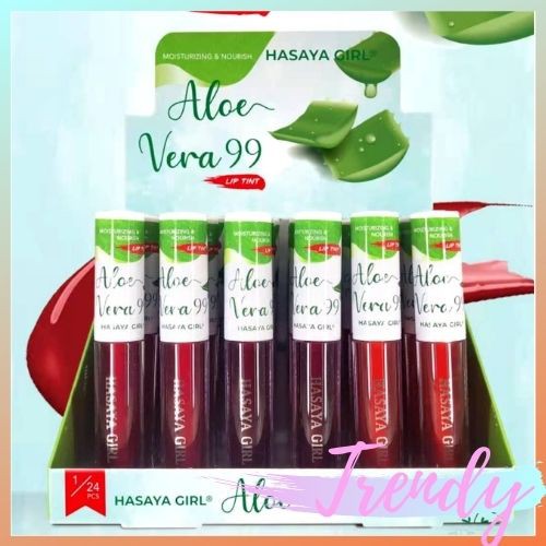 [Lusinan] Lipgloss Hasaya Aloevera 99%