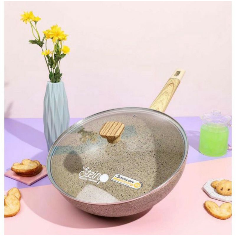 Panci Wajan Wok Pan Stein cookware 30 cm