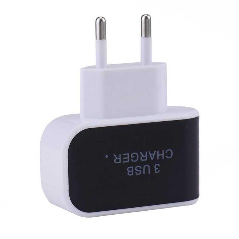TG-CG041 Adapter Travel Charger USB 3 Port 5V 3.1A EU Plug LED - EKA