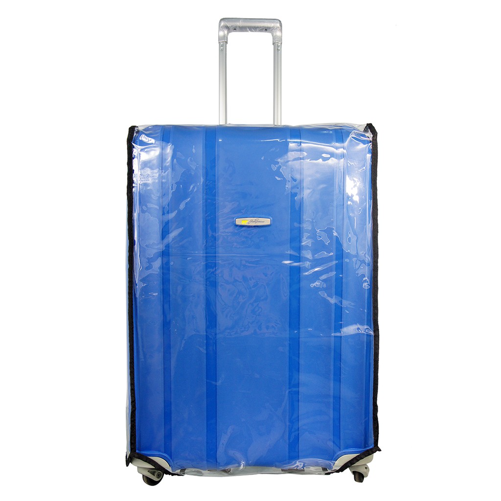Sarung Koper - Luggage Cover Polos Travel Time SM01 Ukuran L untuk Koper 28-29 inch - transparan