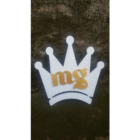 huruf timbul / plakat / logo / kayu jati belanda