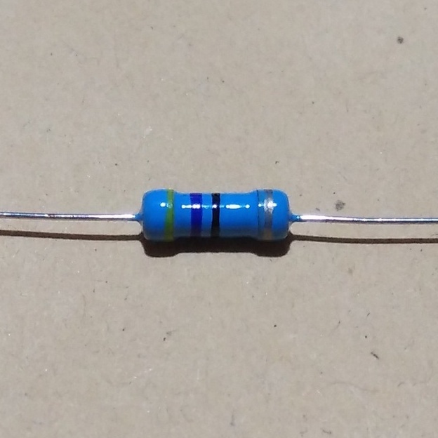 Resistor 47 Ohm 1/2 Watt Toleransi 5% Carbon atau Metal Film