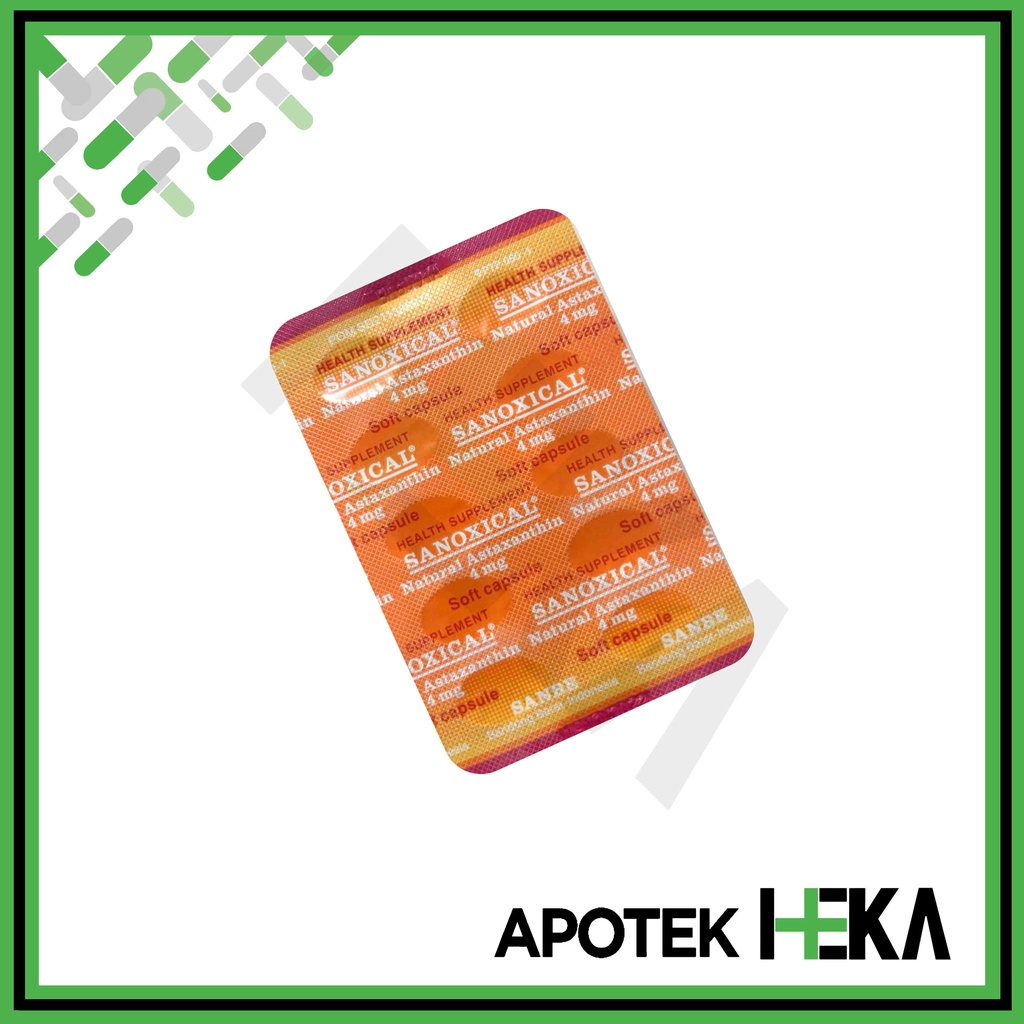 Sanoxical Natural Astaxanthin 4 mg Strip isi 10 Kapsul (SEMARANG)