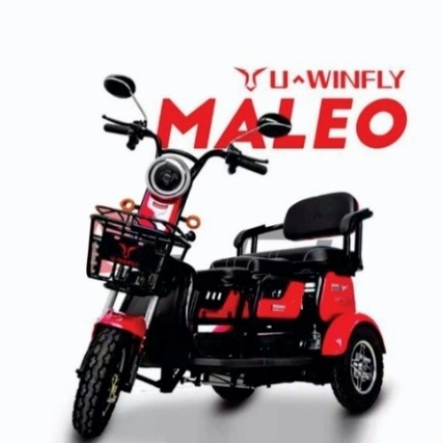 Sepeda Motor Listrik Tipe Uwinfly Maleo Roda Tiga Disc Brake By UWINFLY Garansi SNI untuk orang tua 4 ban 3 baris kursi anti jatuh kuat 250 kg keranjang dan bisa lipat kursi-1