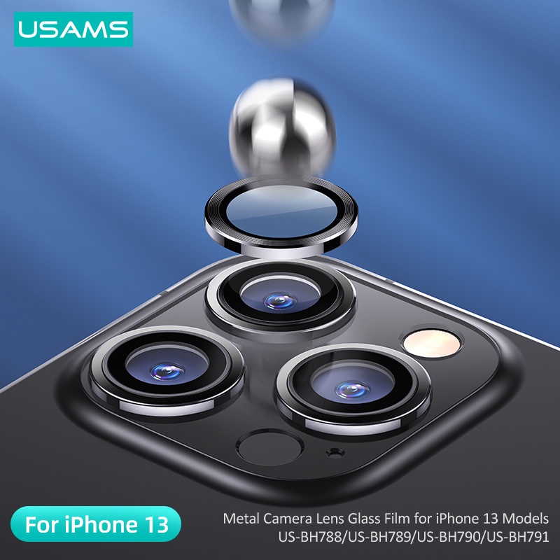 USAMS Camera Lens Glass Apple iPhone 13 Pro Max 13 Mini Antigores Kamera