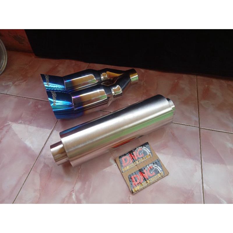 SATU PAKET KNALPOT 5ZIGEN RESONATOR STANLIS FUL