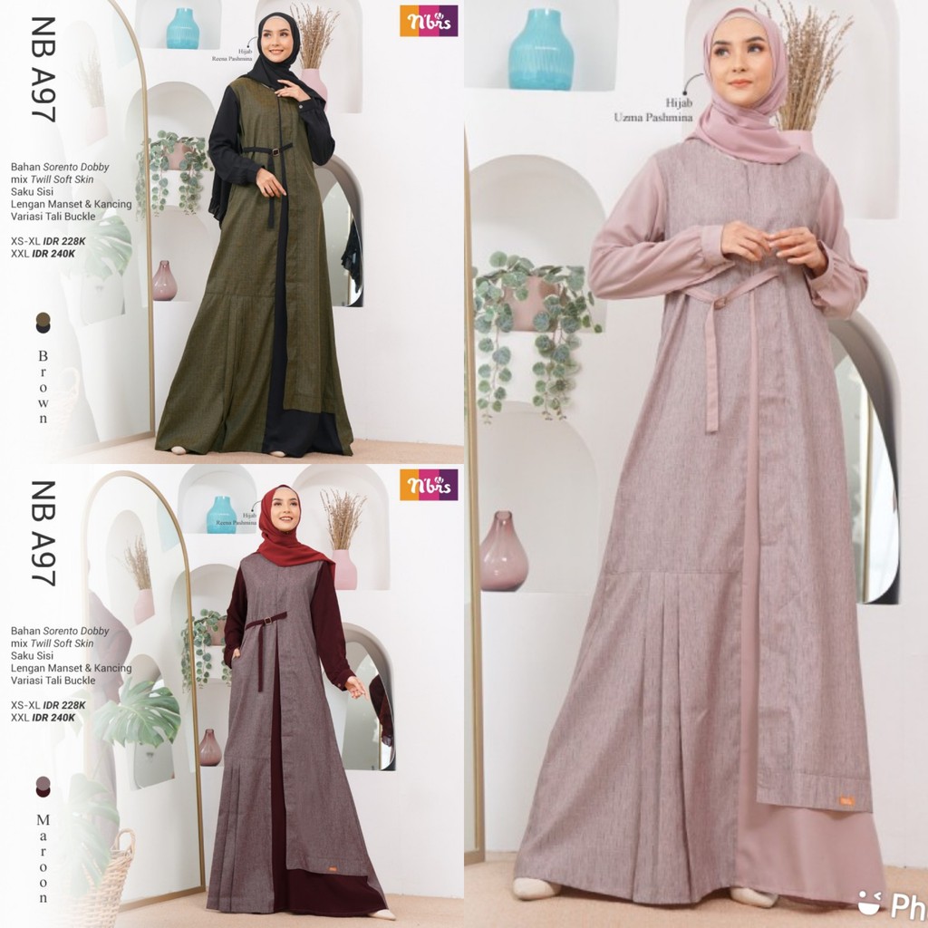 PROMO SALE GAMIS WANITA NIBRAS NB A97 NBA97 NBA 97 GAMIS BUSUI TERMURAH BISA COD