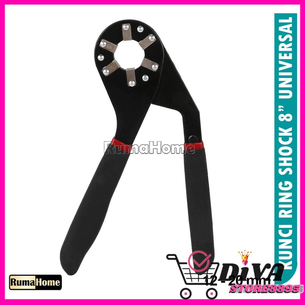 KUNCI PAS HEXAGON 6INCI /KUNCI SET PAS / KUNCI RING SHOCK HEXAGONAL 8 INCH MULTI GUNA  WRENCH 8&quot; 12-20MM DIVA STORE