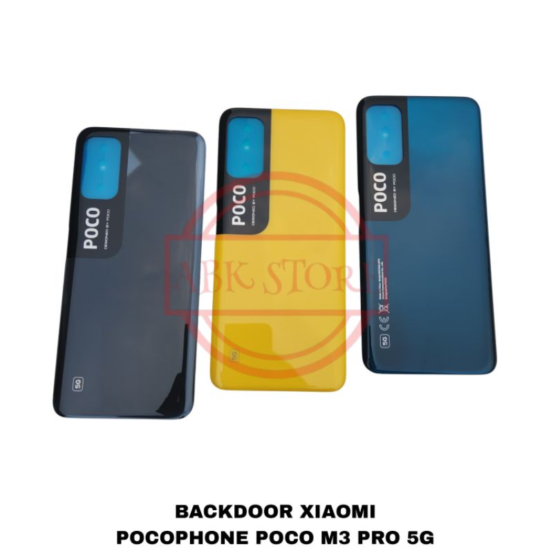 TUTUP BELAKANG BACKDOOR COVER BATERAI BACK CASING XIAOMI POCOPHONE POCO M3 PRO 5G