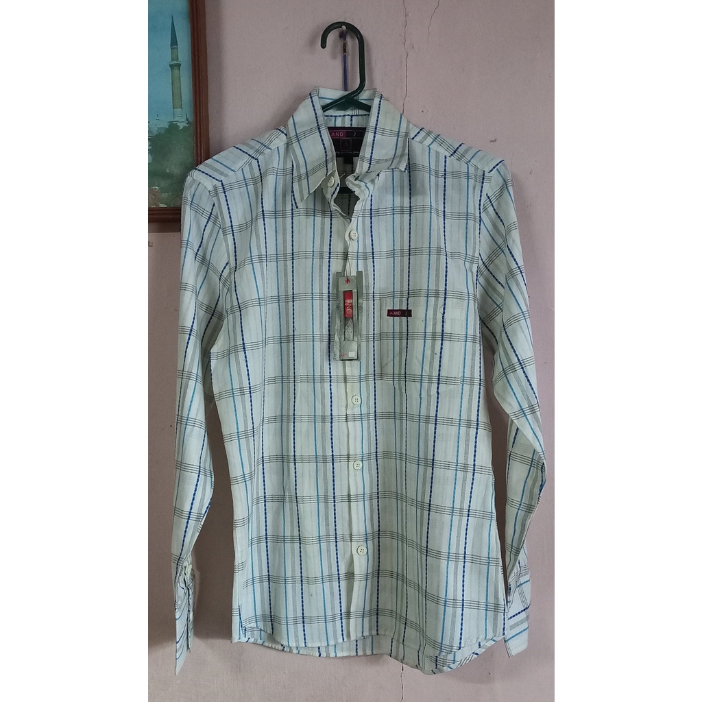Kemeja Pria Lengan Panjang Garis-garis