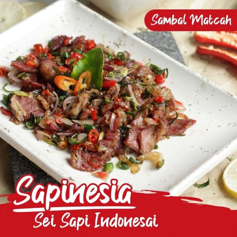 

Daging Asap Sei Sapi Frozen Rasa Sambel Matah