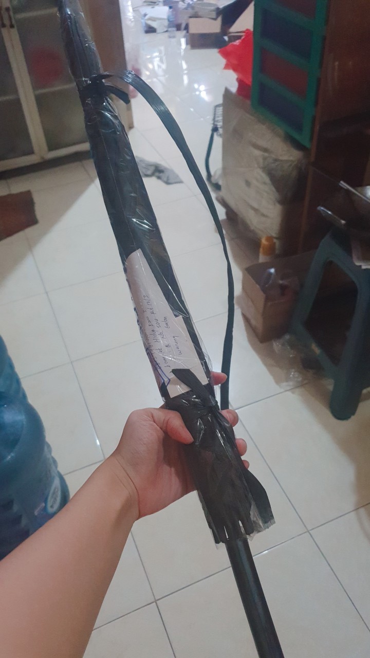 Payung Standar Panjang Hitam Polos
