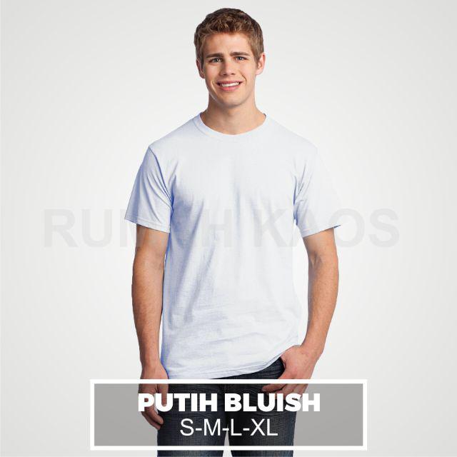 KAOS POLOS LENGAN PENDEK COTTON COMBED 30S-PUTIH