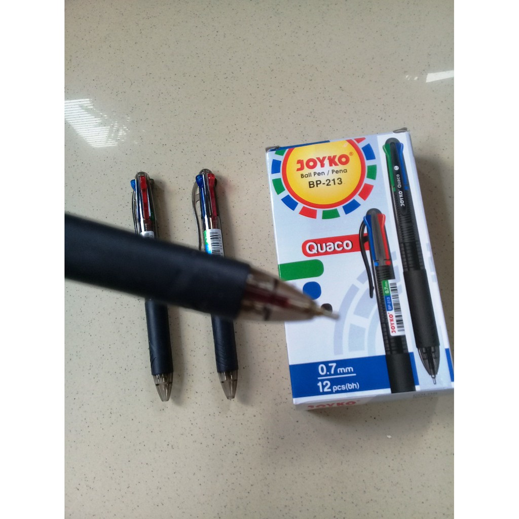 

Pulpen 4 Warna Ball Pen 0.7mm Colours 4 in 1 Pen - Joyko BP-213